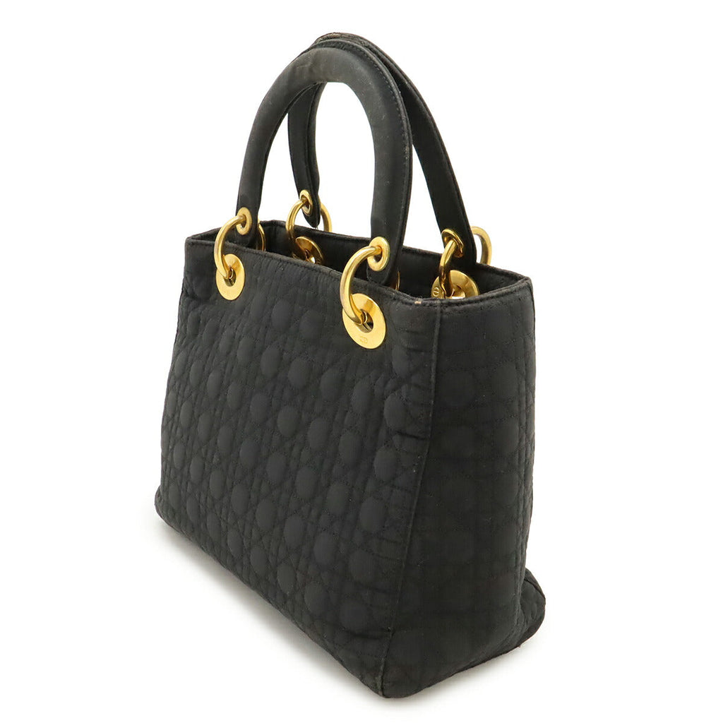 Christian Dior Lady Dior Cannage Nylon Handbag