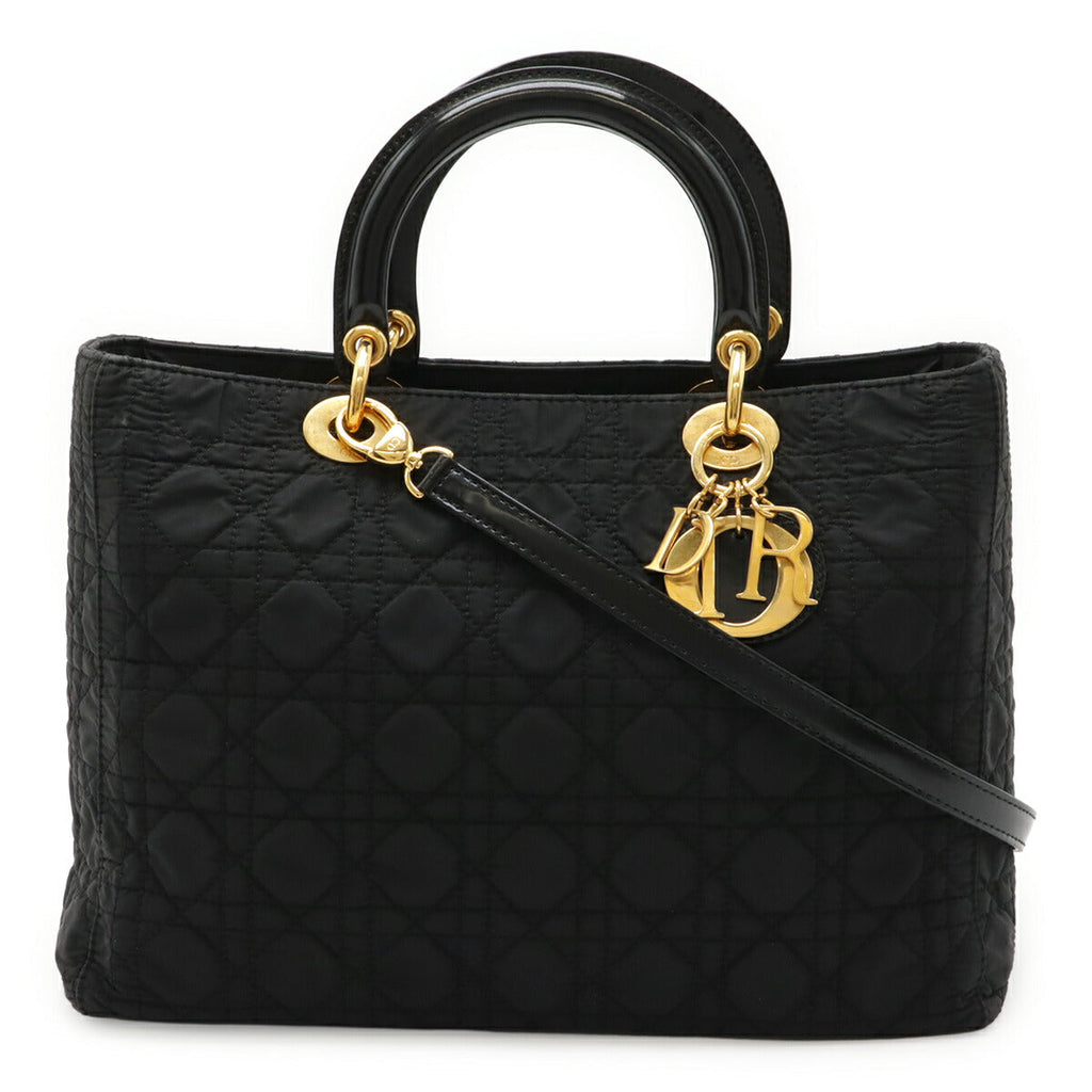 Christian Dior Lady Dior Nylon 2way Bag