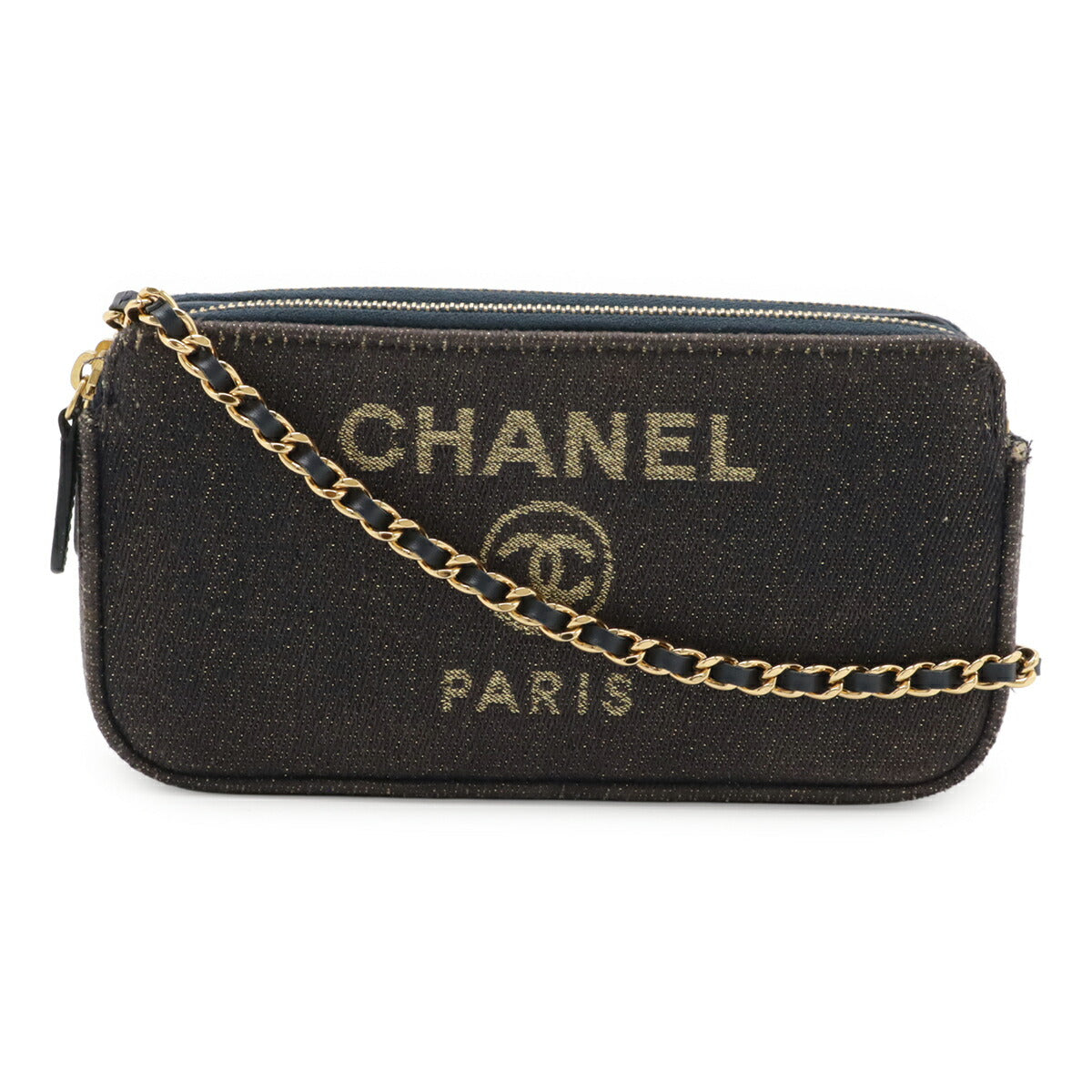 Chanel Deauville Canvas 2way Shoulder Bag
