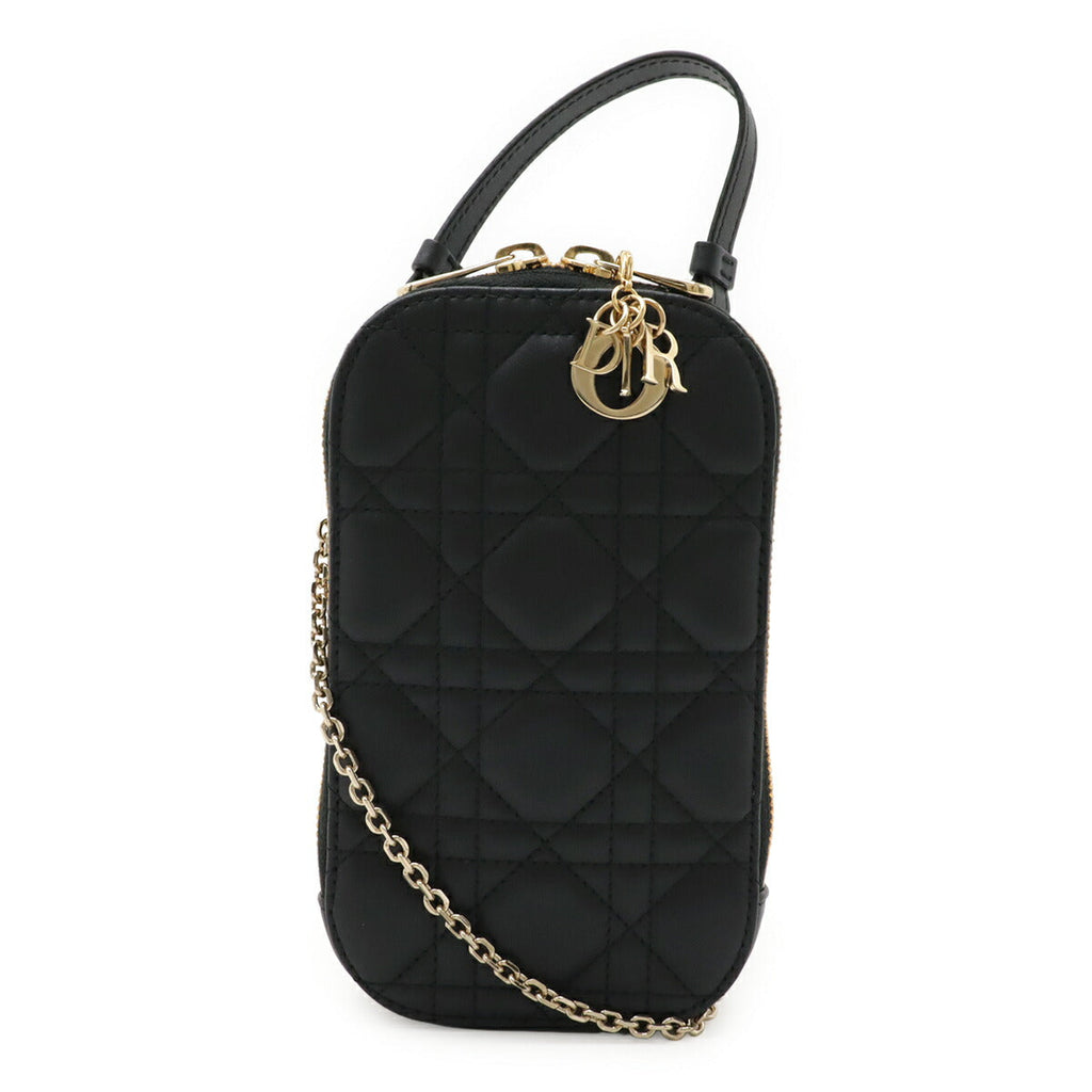 Christian Dior Lady Dior Call'in Dior Leather 2way Phone Holder