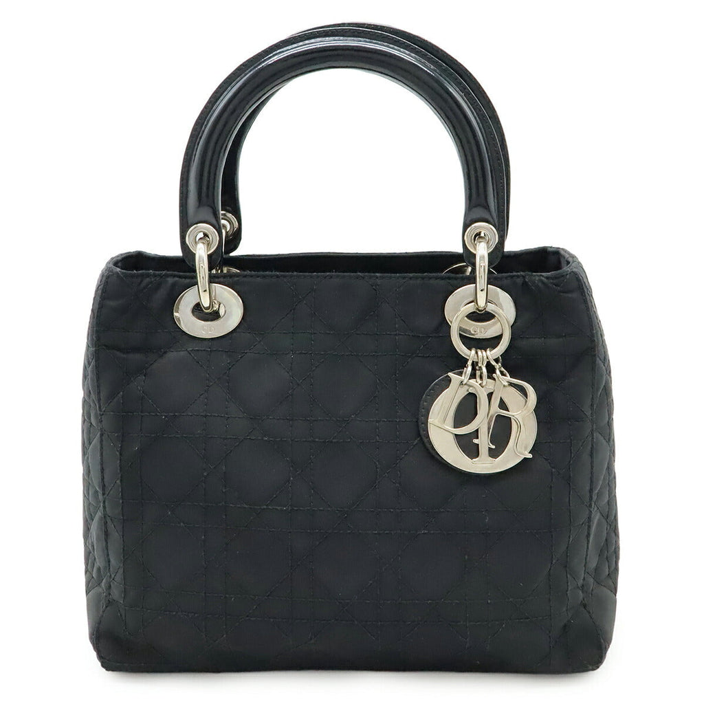 Christian Dior Lady Dior Cannage Nylon Handbag