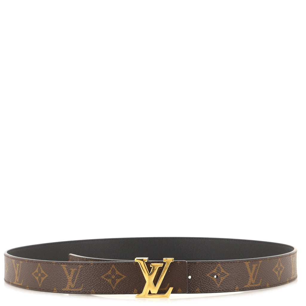 LV Initiales Reversible Belt Monogram Canvas and Leather Medium 90