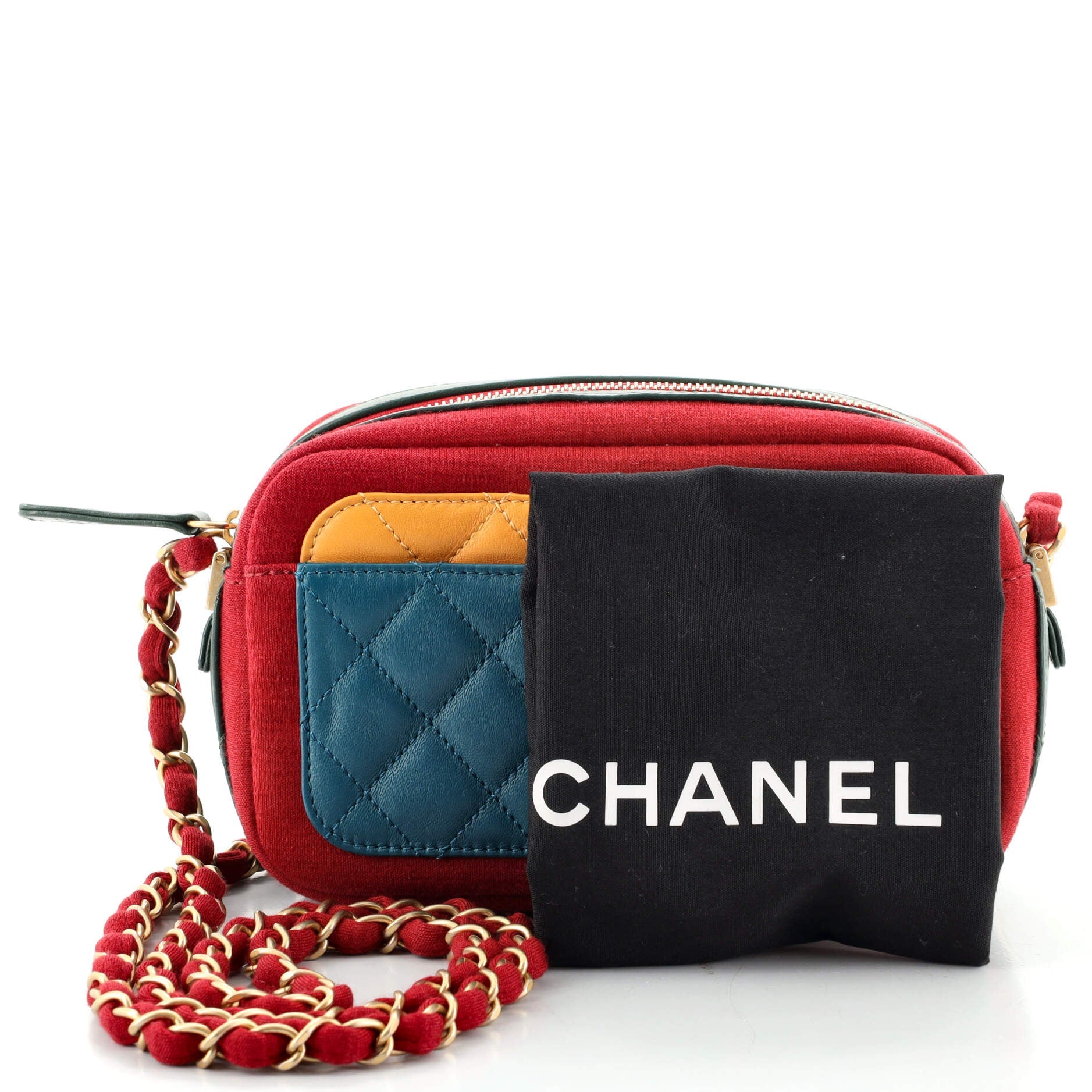 Paris-Hamburg Camera Case Quilted Lambskin with Jersey Mini
