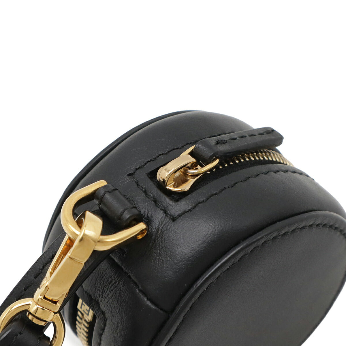 Fendi FF Logo Nylon Leather Tote Bag