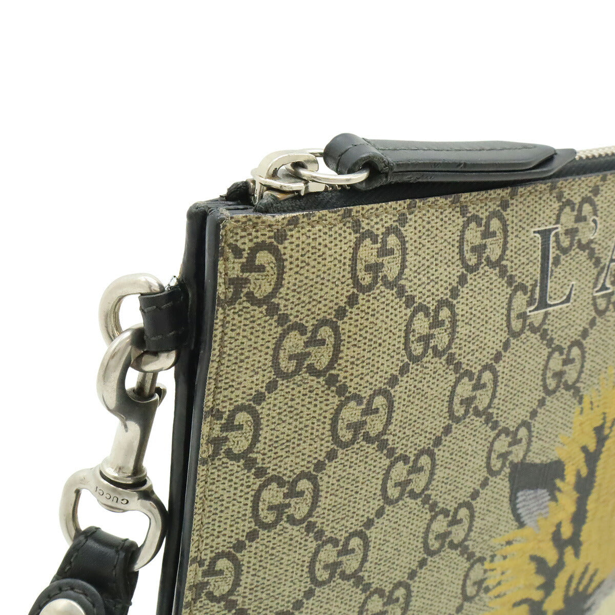 Gucci GG Supreme PVC Clutch Bag
