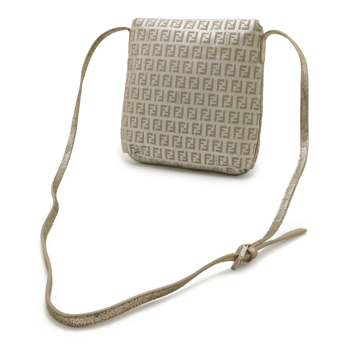 Fendi Zucchino Canvas Shoulder Bag
