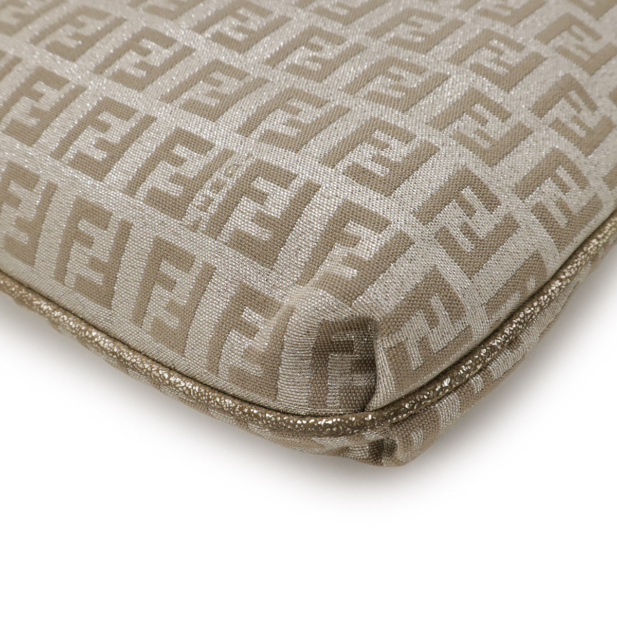 Fendi Zucchino Canvas Shoulder Bag
