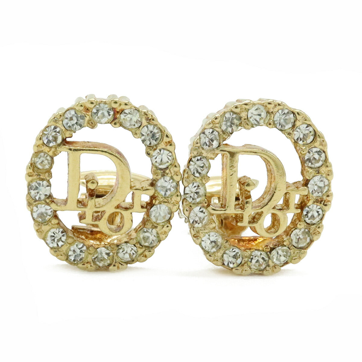 Christian Dior Logo Earrings