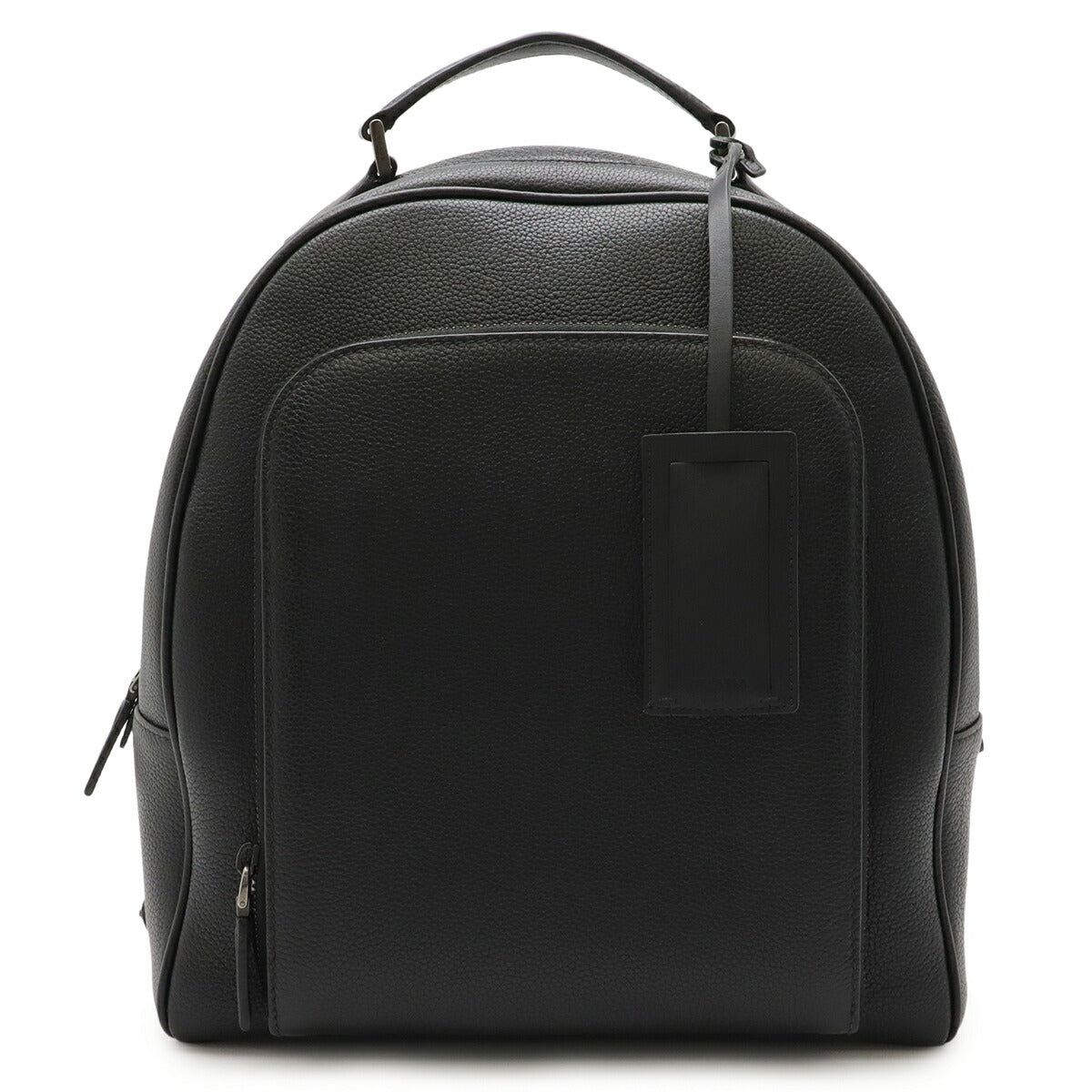 Prada Triangle Logo Leather Backpack