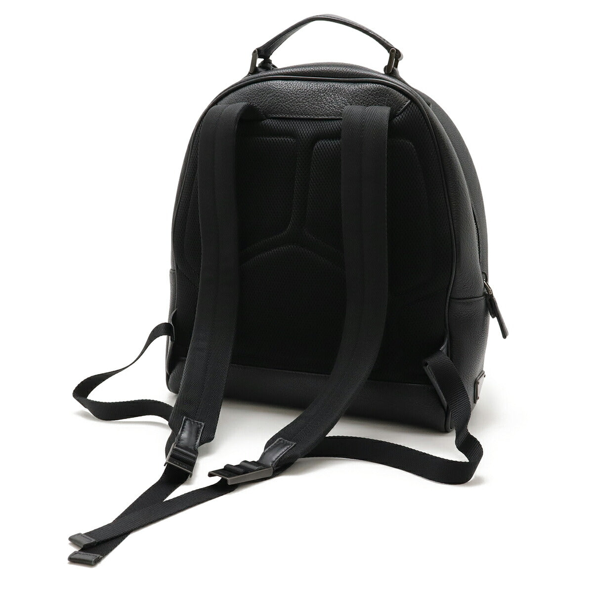 Prada Triangle Logo Leather Backpack