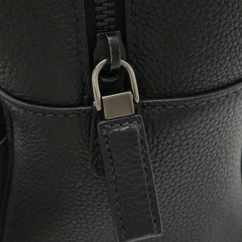 Prada Triangle Logo Leather Backpack