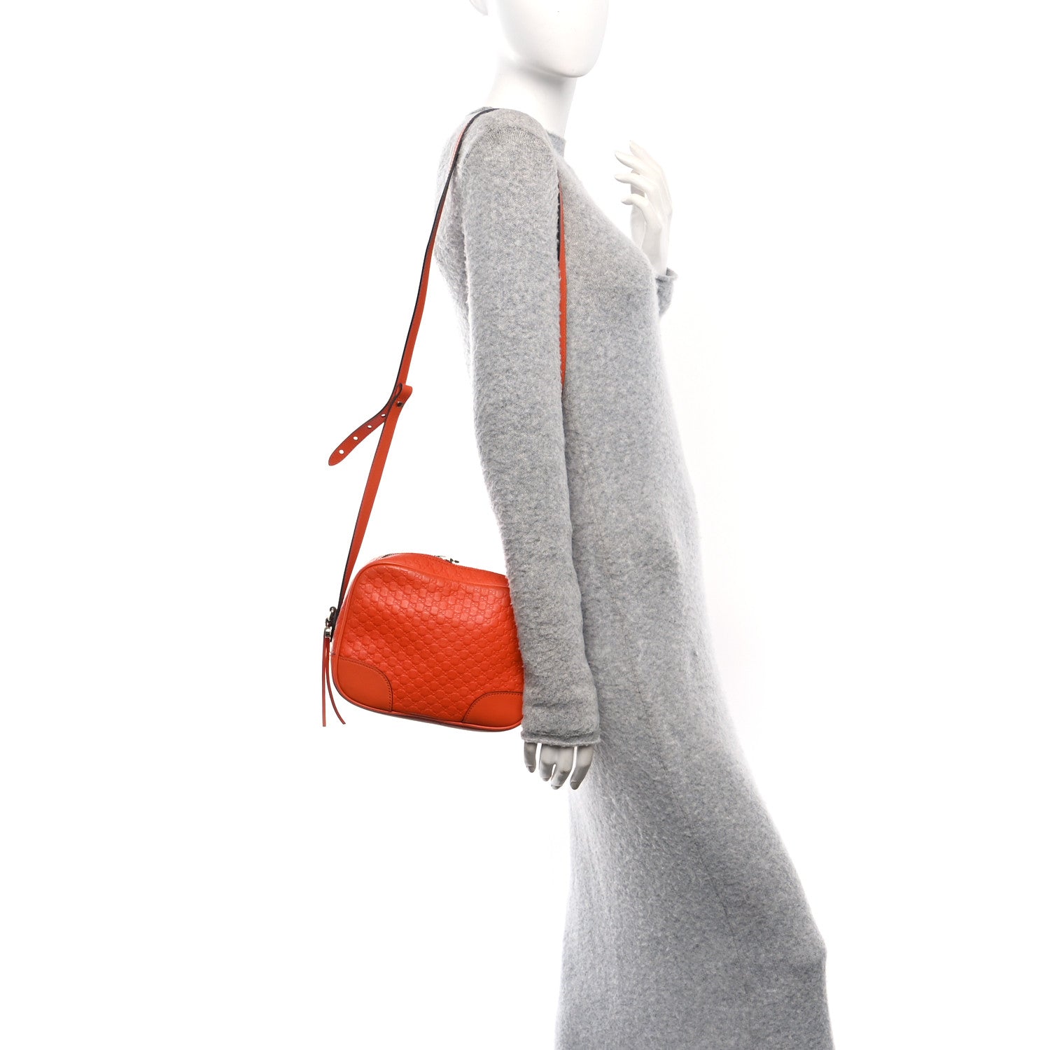 Soft Microguccissima Mini Bree Messenger Bag Sun Orange