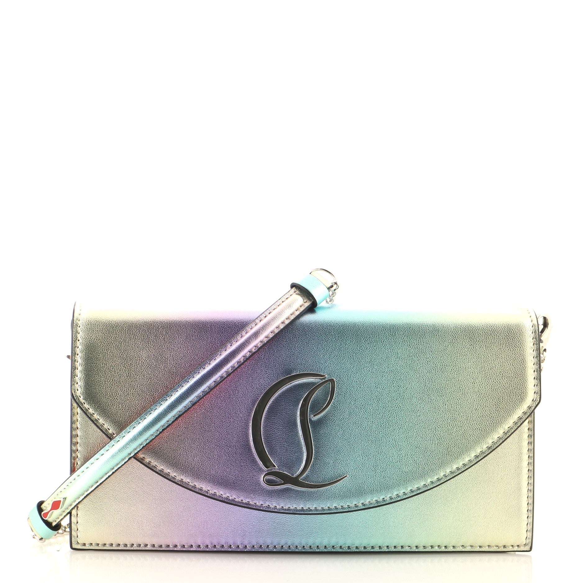 Loubi54 Chain Clutch Ombre Leather
