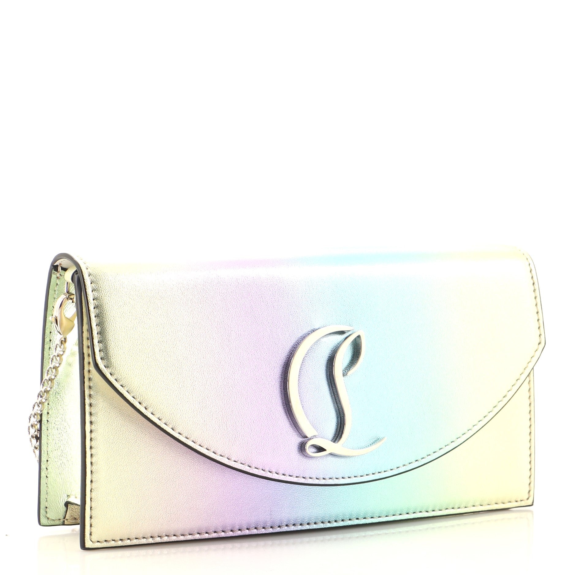 Loubi54 Chain Clutch Ombre Leather