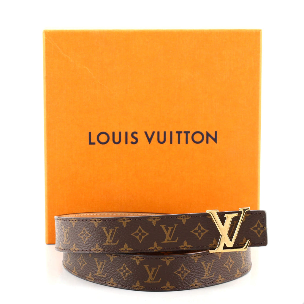 LV Initiales Belt Monogram Canvas Thin 80