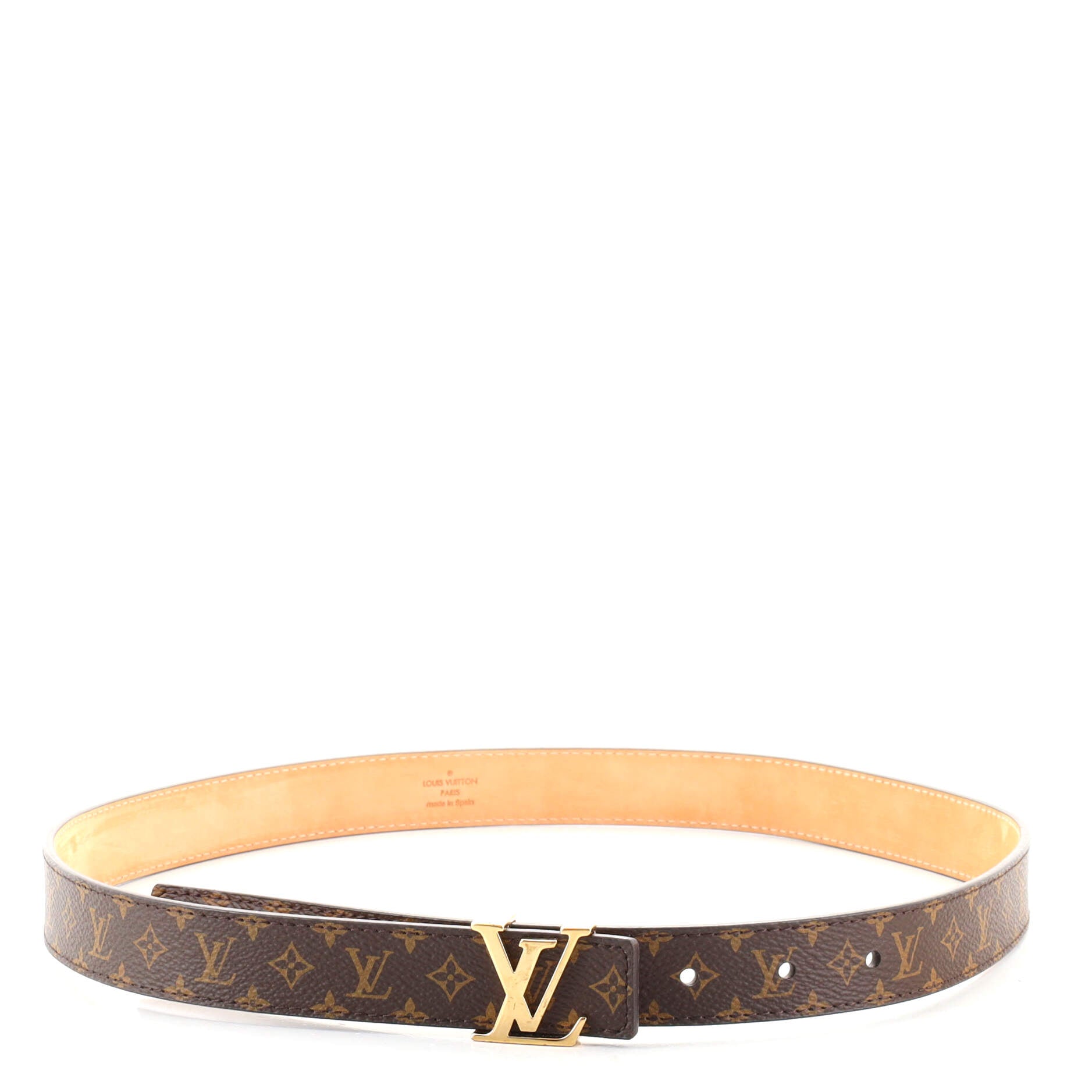 LV Initiales Belt Monogram Canvas Thin 80