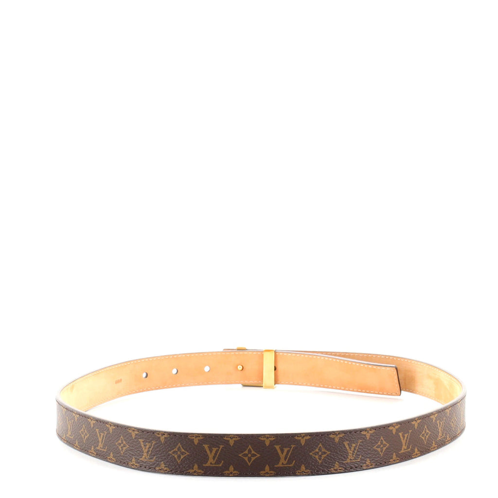 LV Initiales Belt Monogram Canvas Thin 80