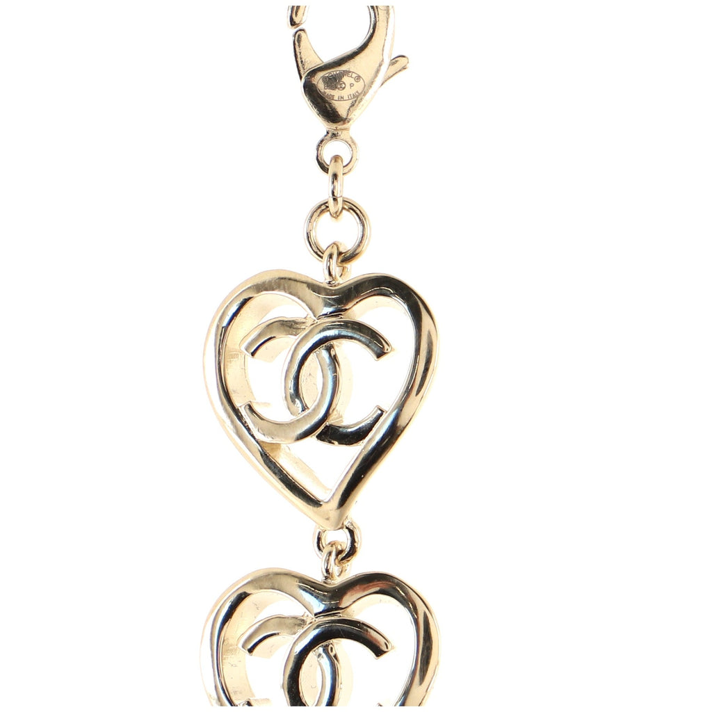 Coco In Love Heart CC Link Bracelet Metal