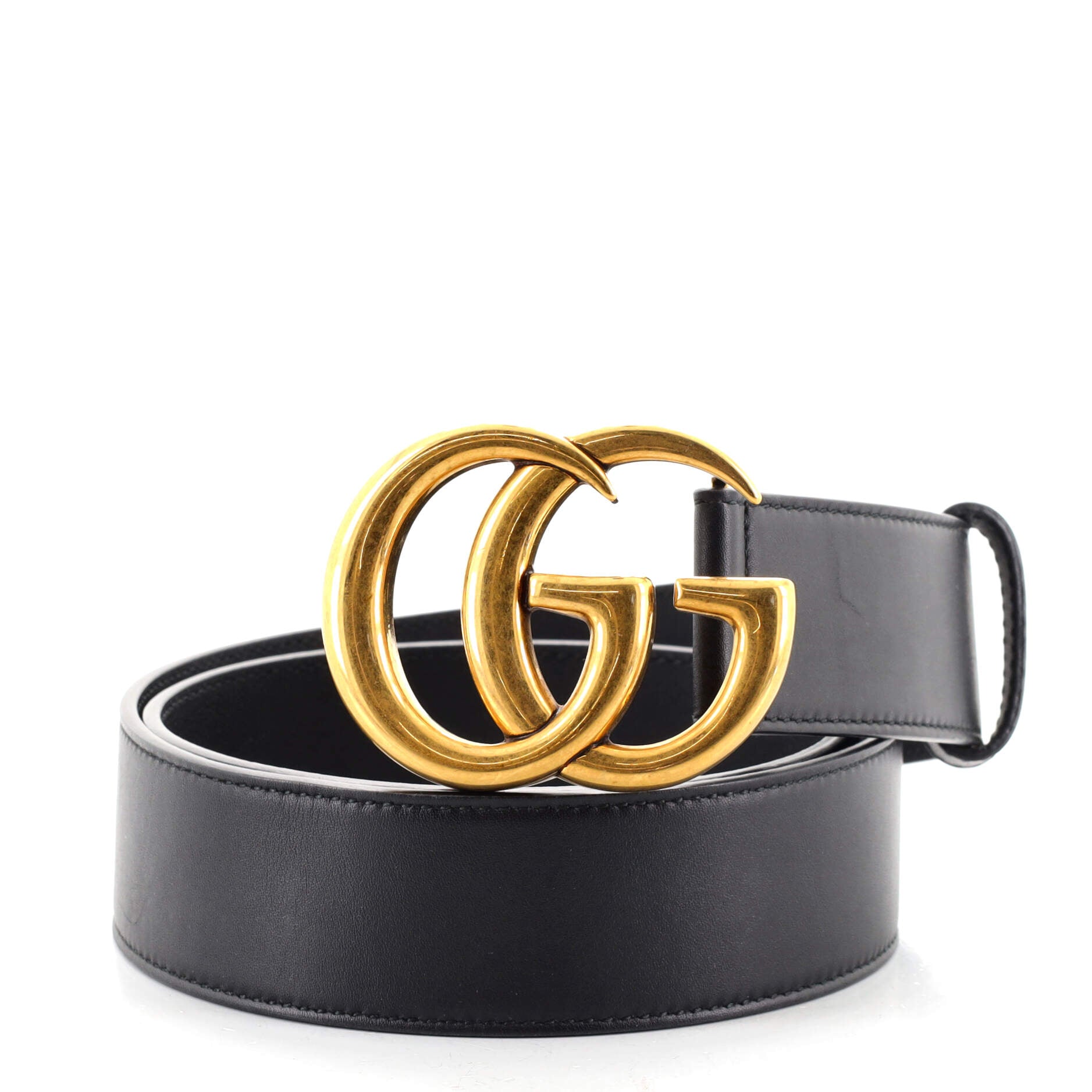 GG Marmont Belt Leather Wide 80