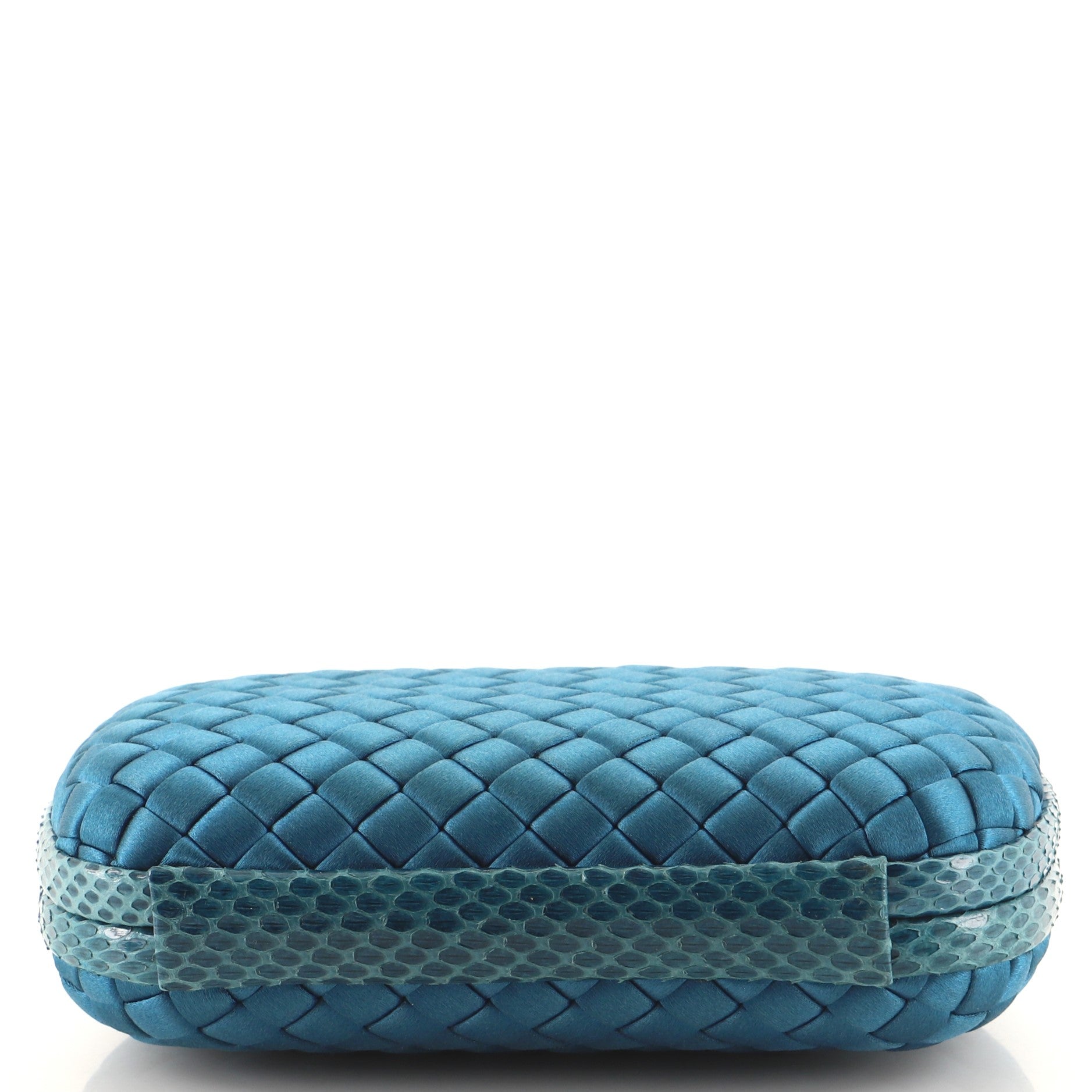 Box Knot Clutch Intrecciato Satin Small