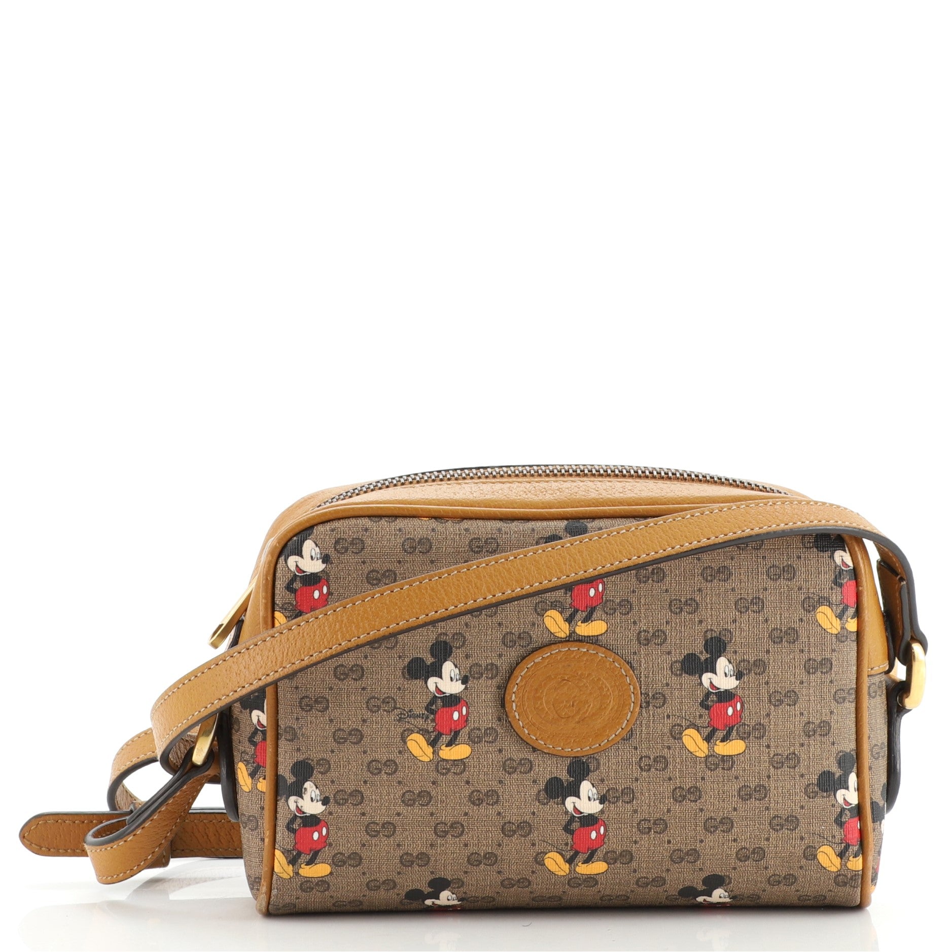 Disney Mickey Mouse Shoulder Bag Printed Mini GG Coated Canvas Mini