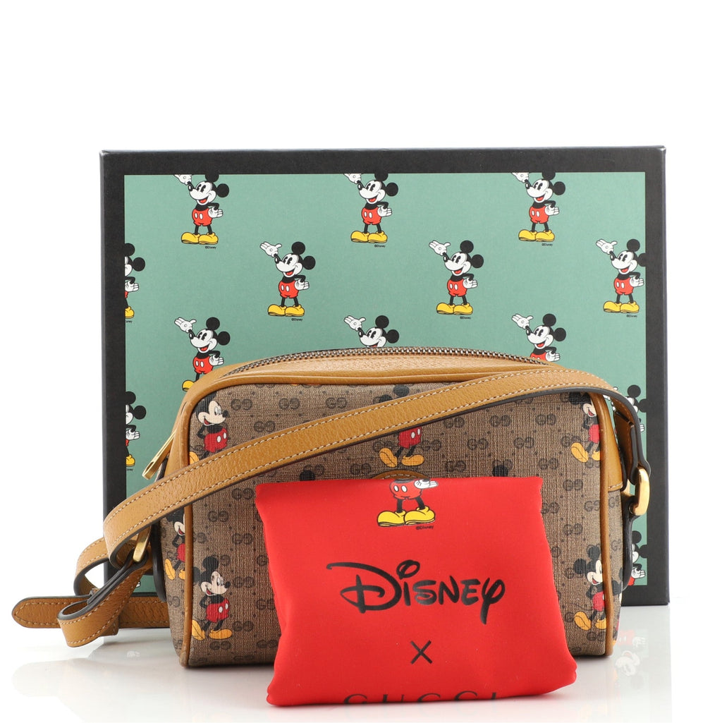 Disney Mickey Mouse Shoulder Bag Printed Mini GG Coated Canvas Mini