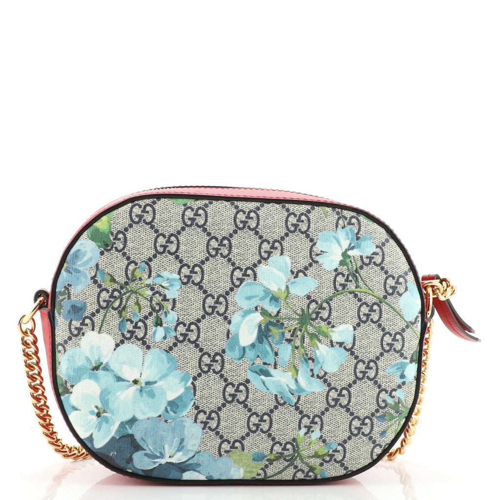 Chain Crossbody Bag Blooms Print GG Coated Canvas Mini