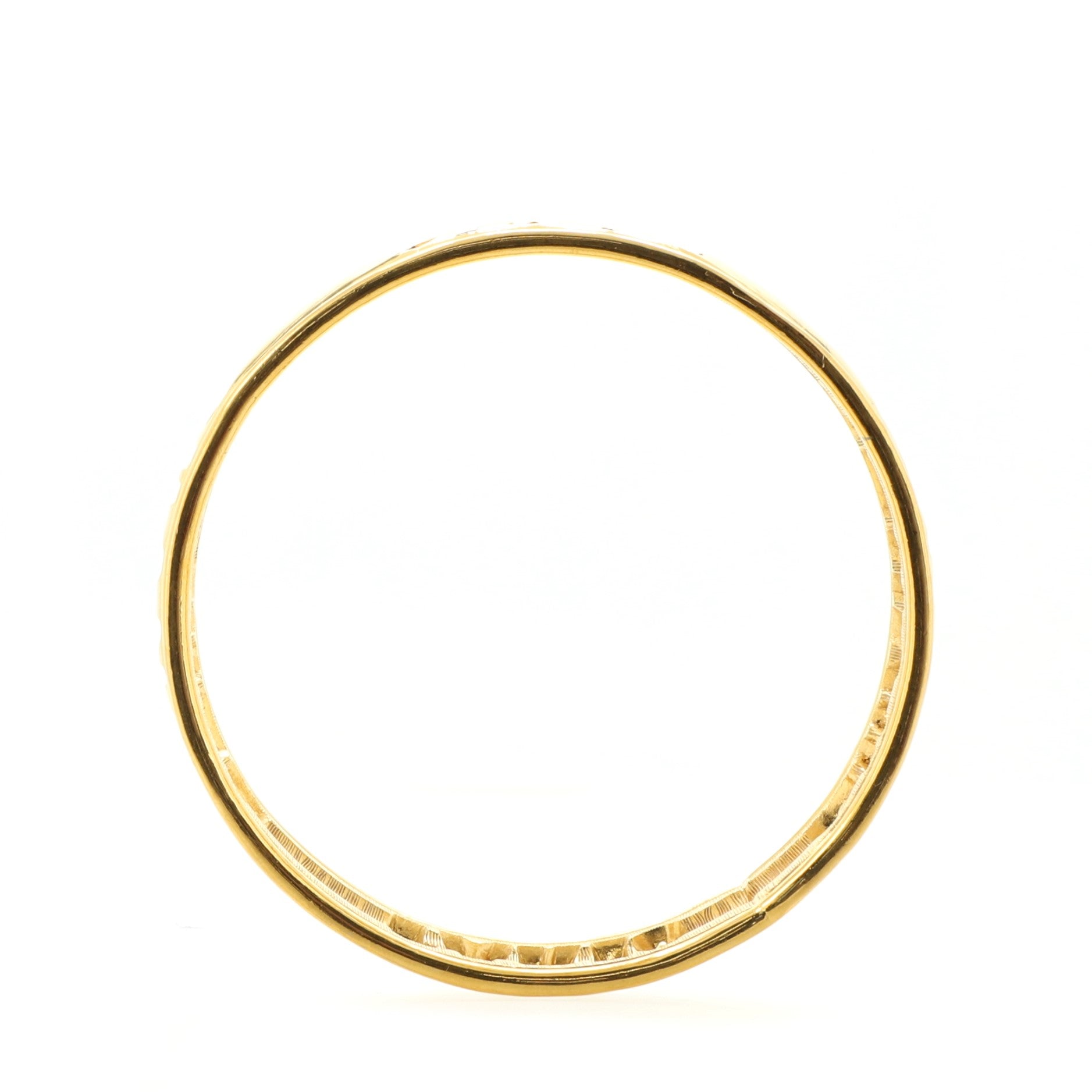 Cut-Out Logo Bangle Bracelet Metal
