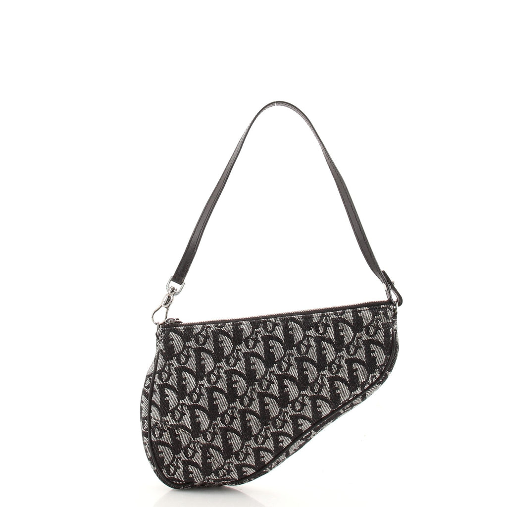 Vintage Saddle Bag Diorissimo Canvas Mini