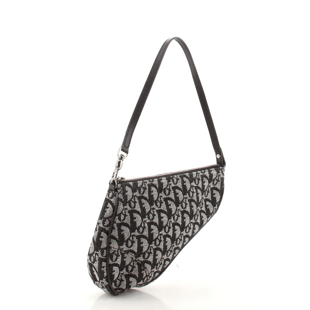 Vintage Saddle Bag Diorissimo Canvas Mini