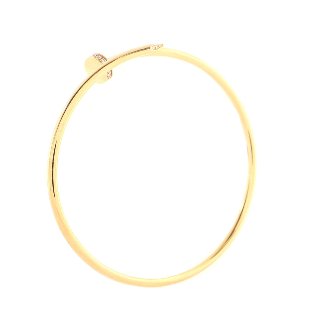 Juste un Clou Bracelet 18K Rose Gold with Diamonds Small