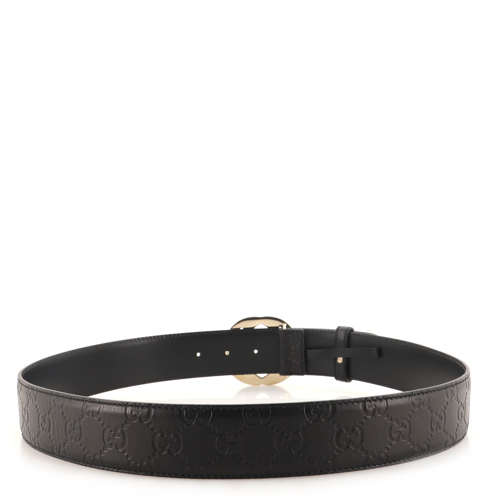 Interlocking G Belt Guccissima Leather Wide 95