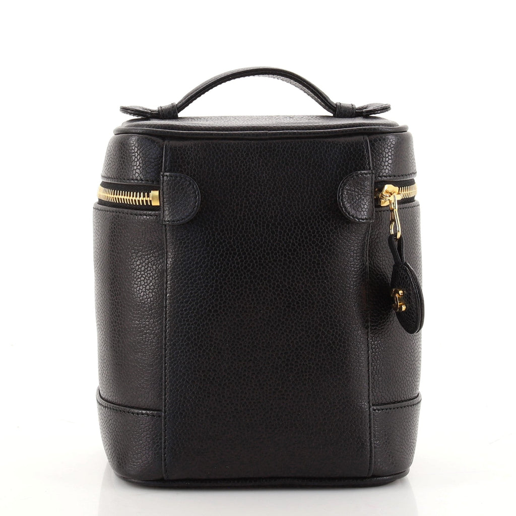 Vintage Timeless Cosmetic Case Caviar Tall