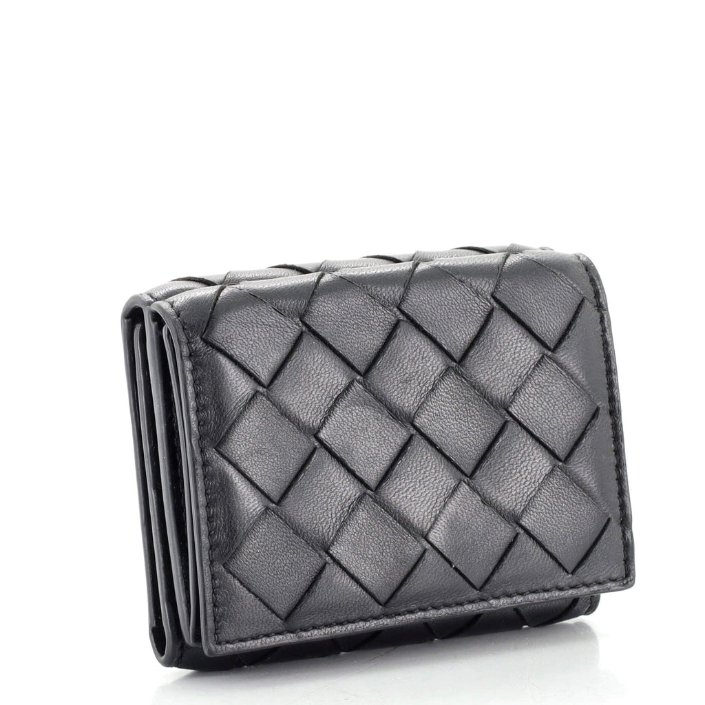 Trifold Wallet Intrecciato Nappa Mini