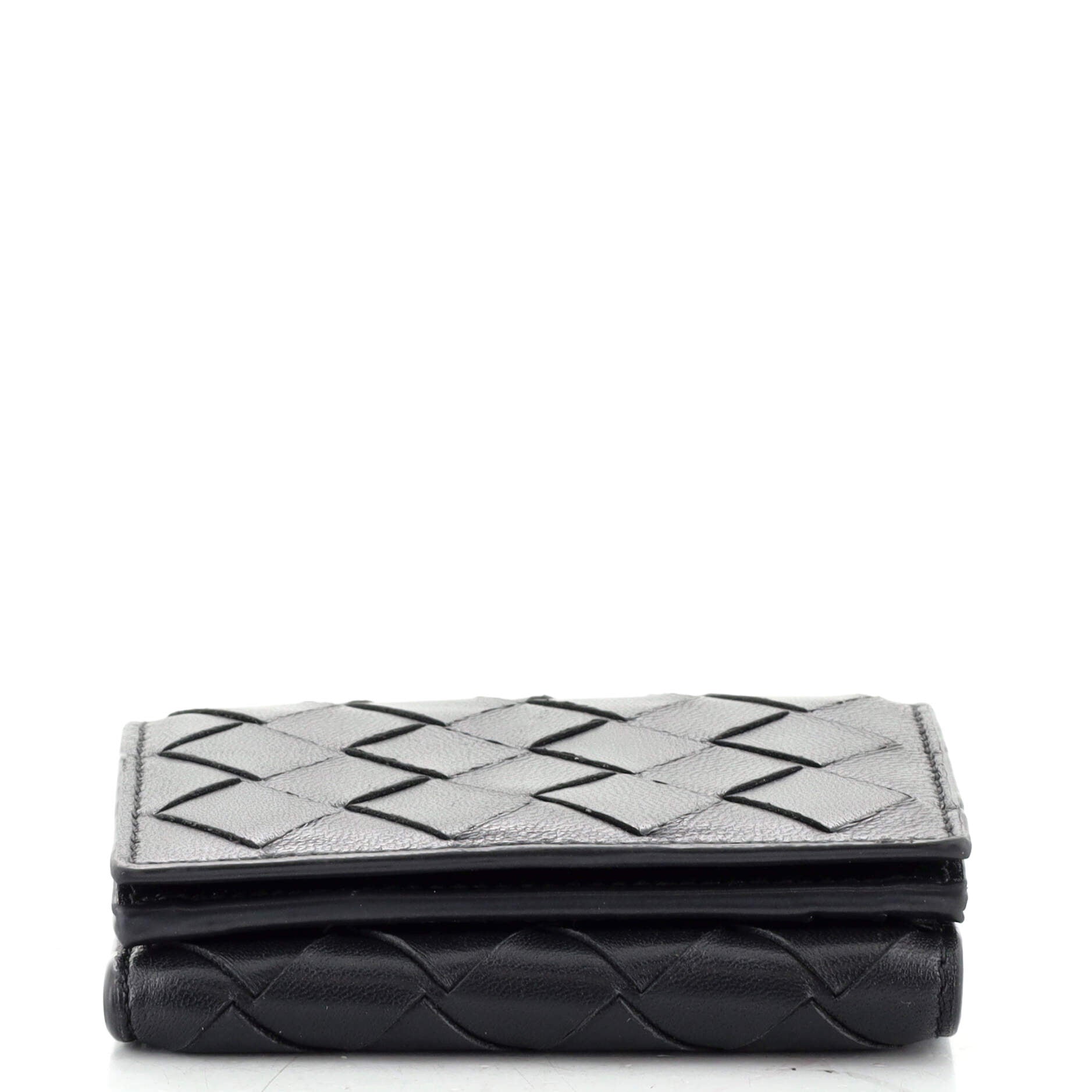 Trifold Wallet Intrecciato Nappa Mini