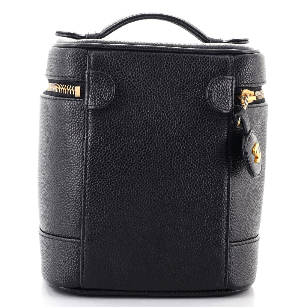 Vintage Timeless Cosmetic Case Caviar Tall