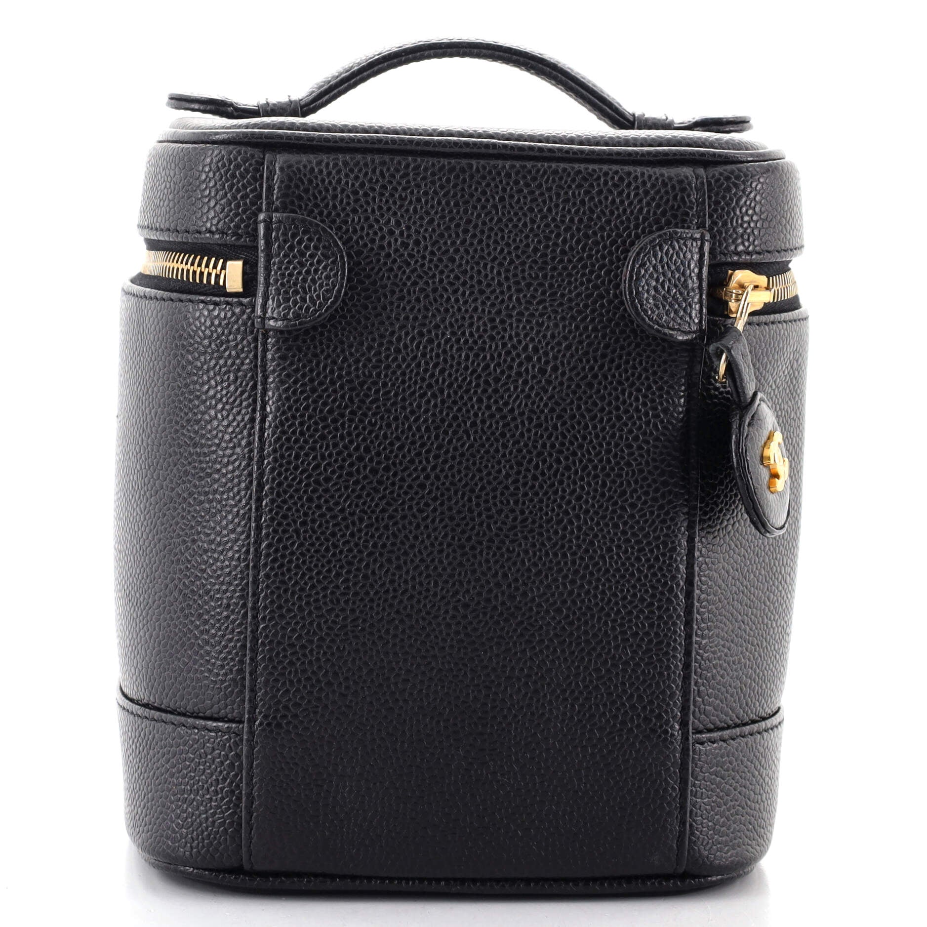 Vintage Timeless Cosmetic Case Caviar Tall