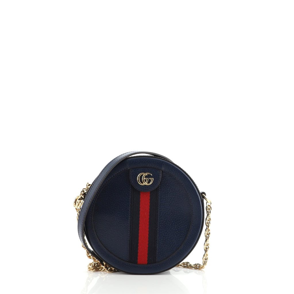 Ophidia Round Shoulder Bag Leather Mini