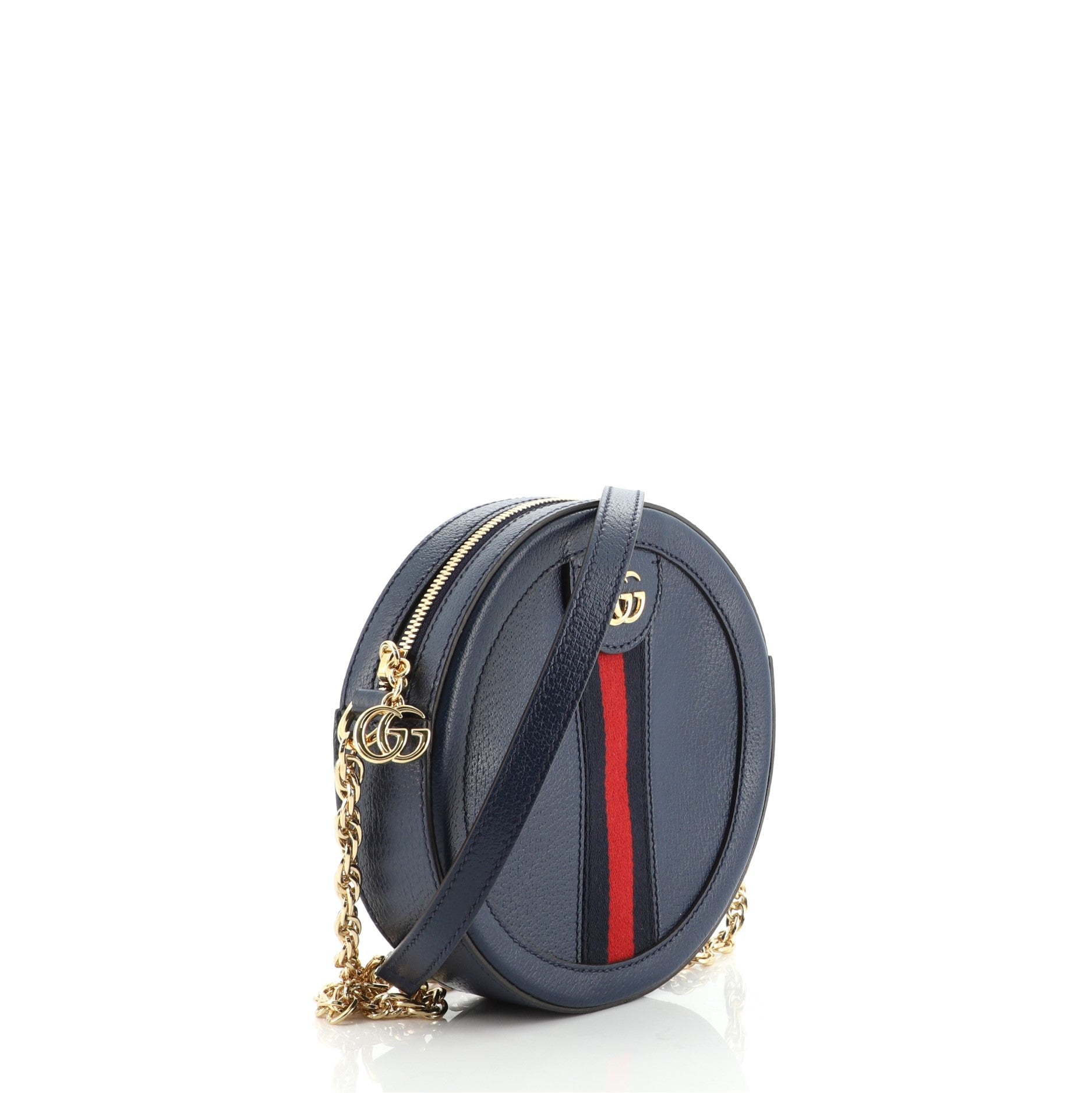 Ophidia Round Shoulder Bag Leather Mini