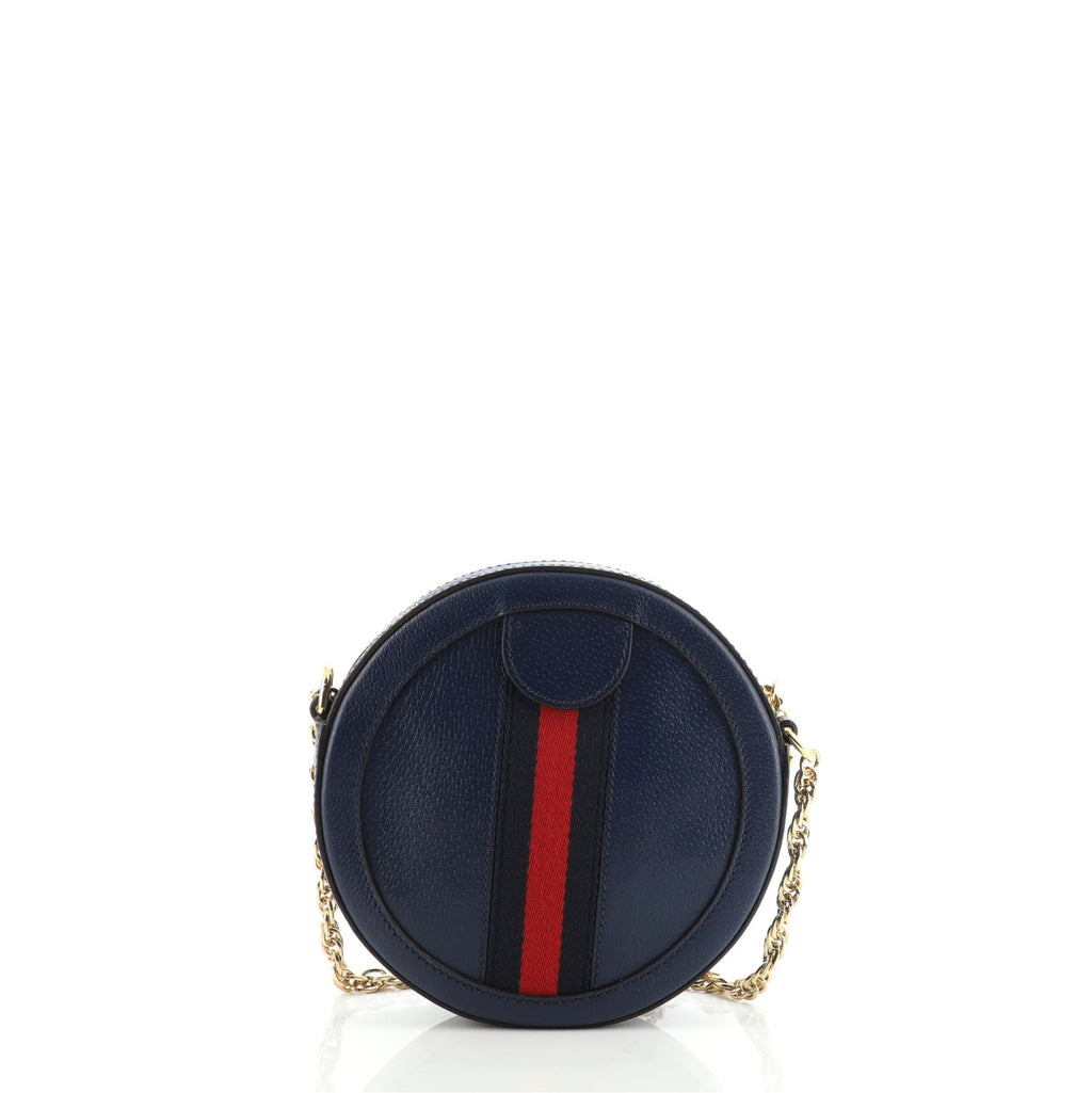 Ophidia Round Shoulder Bag Leather Mini