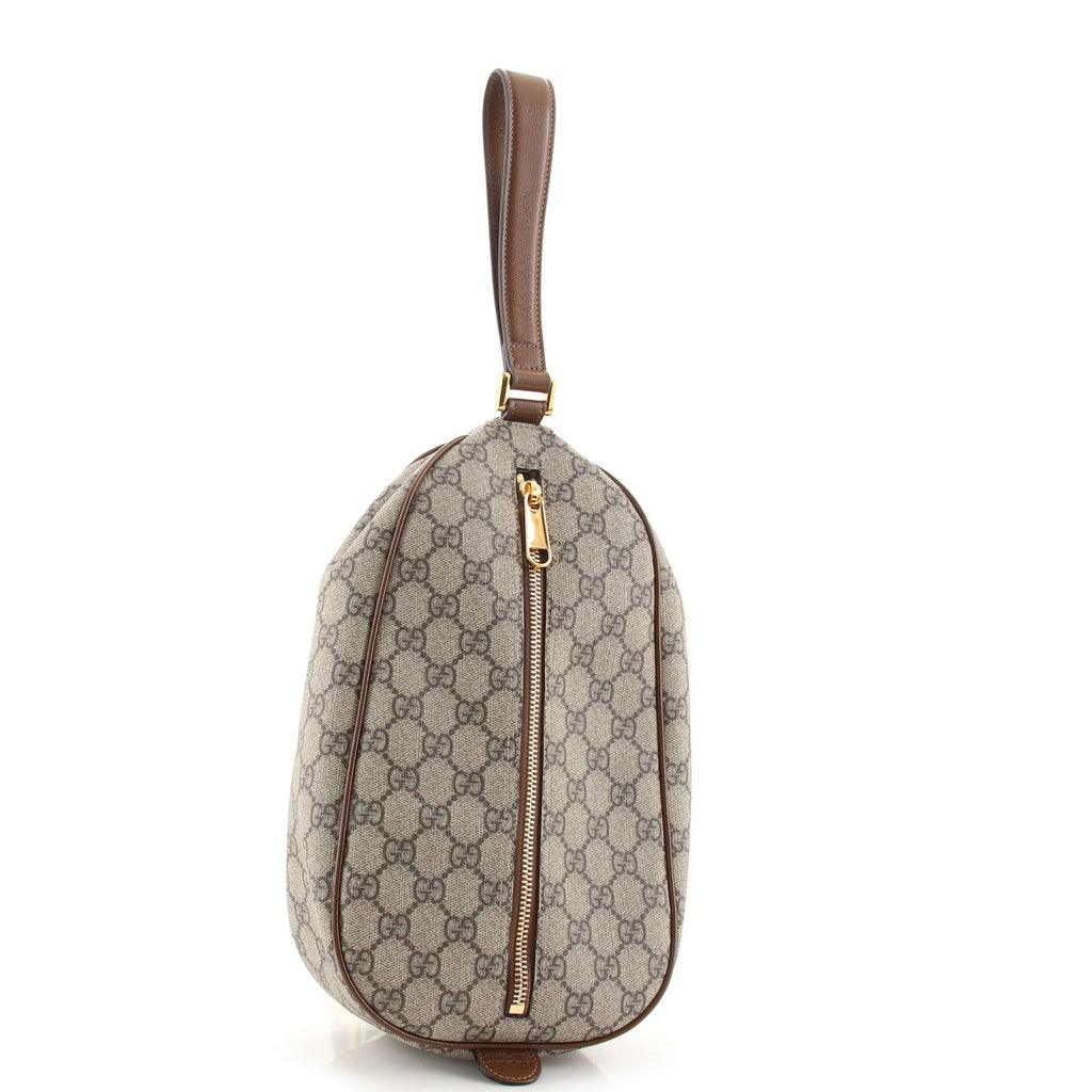 Oval Clutch GG Coated Canvas