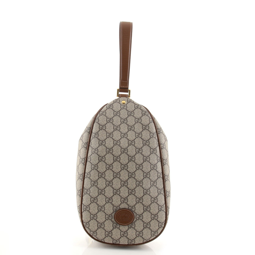 Oval Clutch GG Coated Canvas