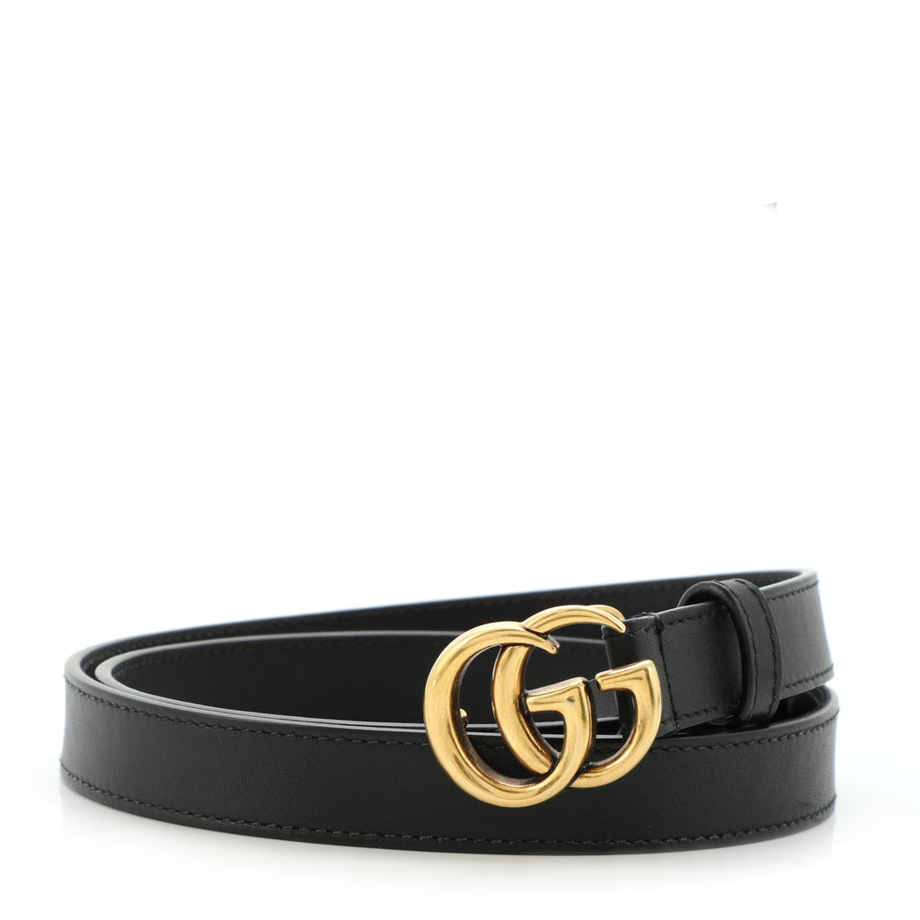 GG Marmont Belt Leather Thin 80