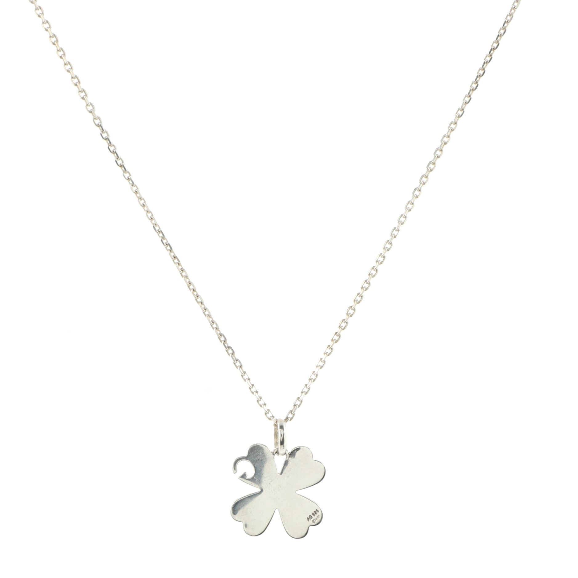 Charlotte Clover Pendant Necklace Sterling Silver