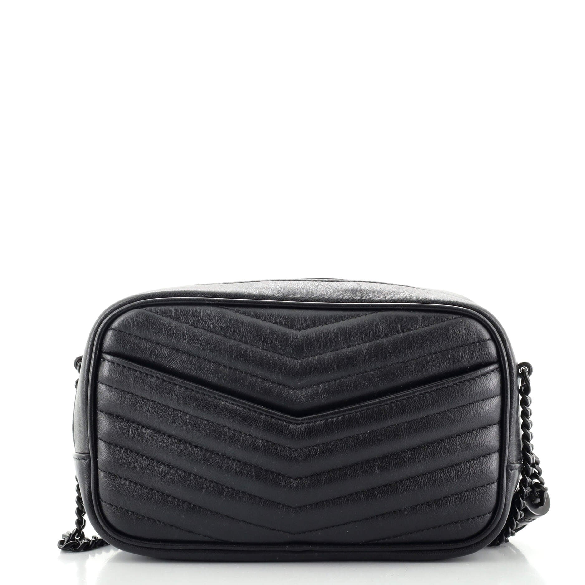 Lou Camera Bag Matelasse Chevron Leather Mini