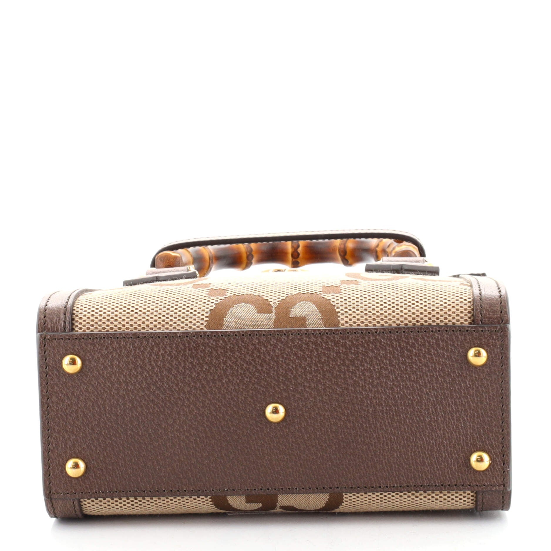 Diana NM Bamboo Handle Tote Jumbo GG Canvas Mini