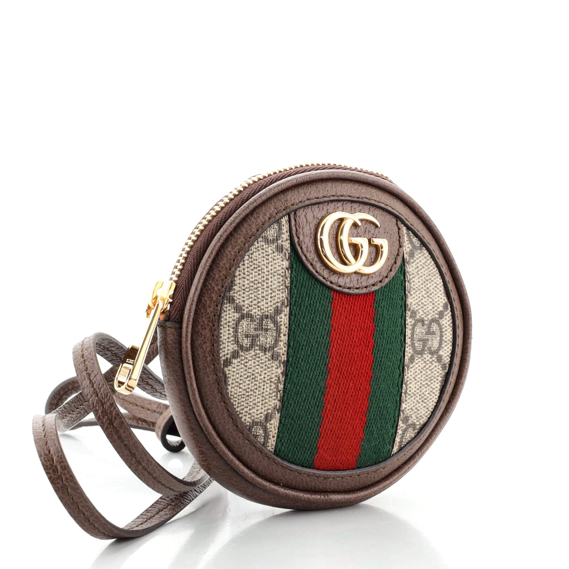 Ophidia Round Neck Pouch GG Coated Canvas Mini