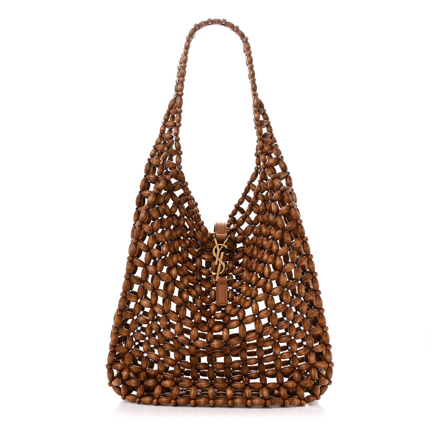 Wood Bead Large Le 5 A 7 Soft Hobo Light Wood