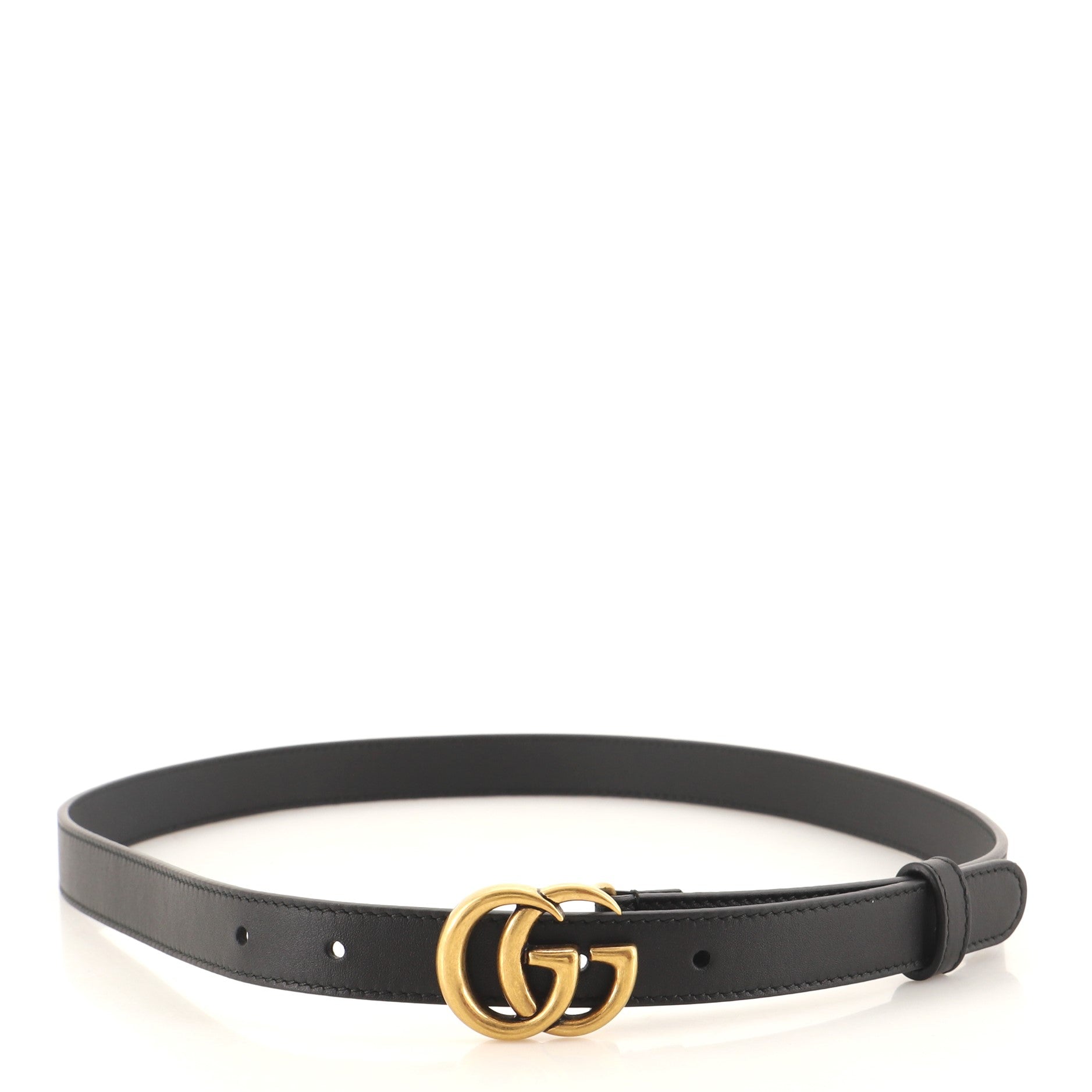 GG Marmont Belt Leather Thin 80