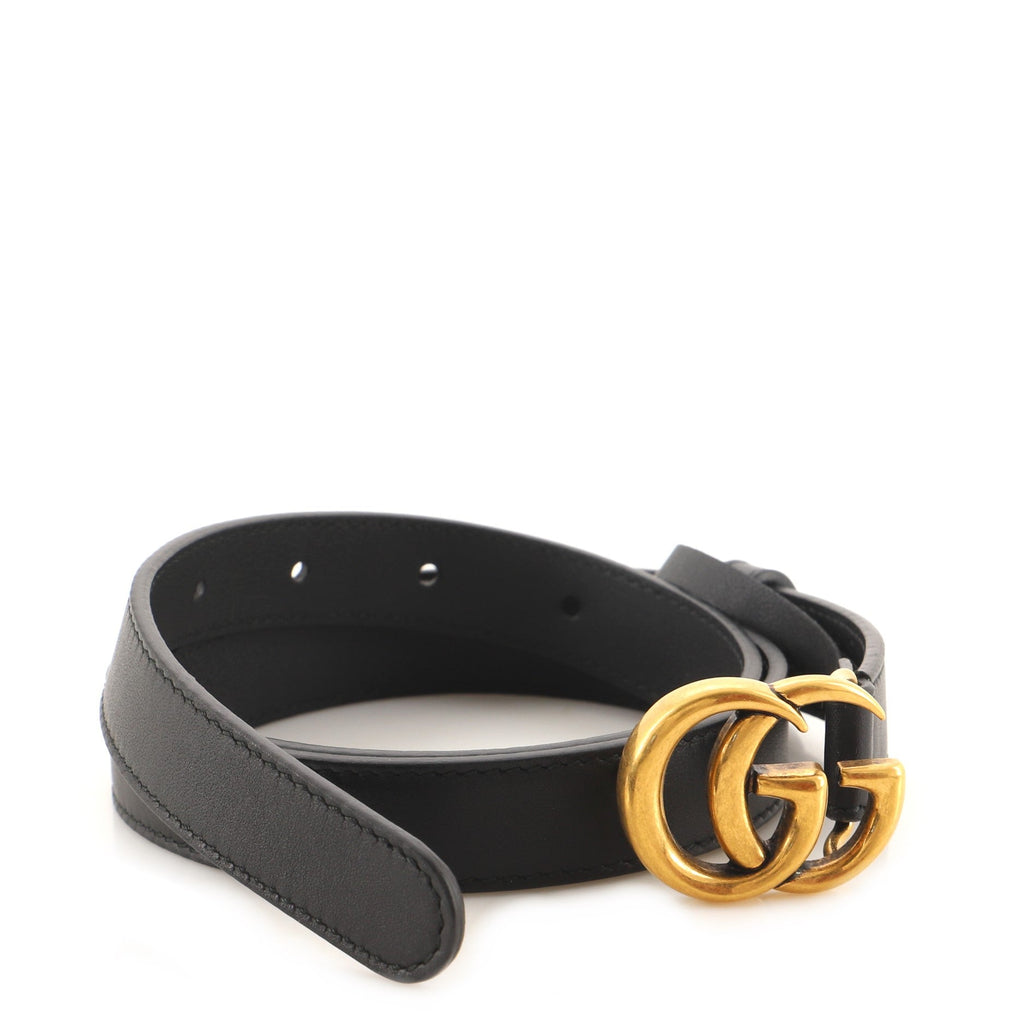 GG Marmont Belt Leather Thin 80